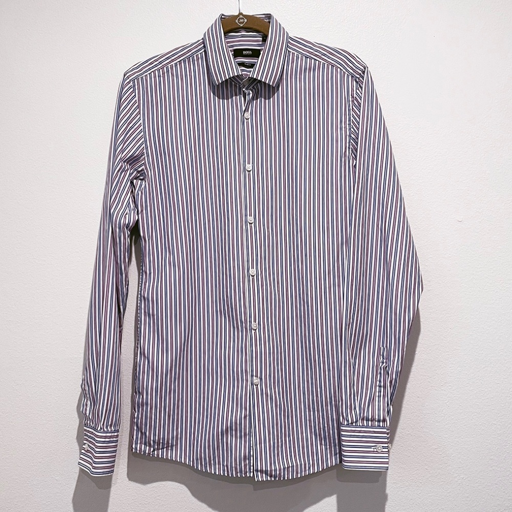 Mens BOSS Hugo Boss Slim Fit Shirt Size 15 34/35